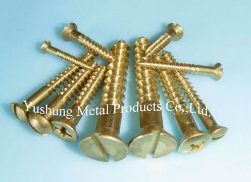 Brass Wood Screw Fastener Bolt Nut